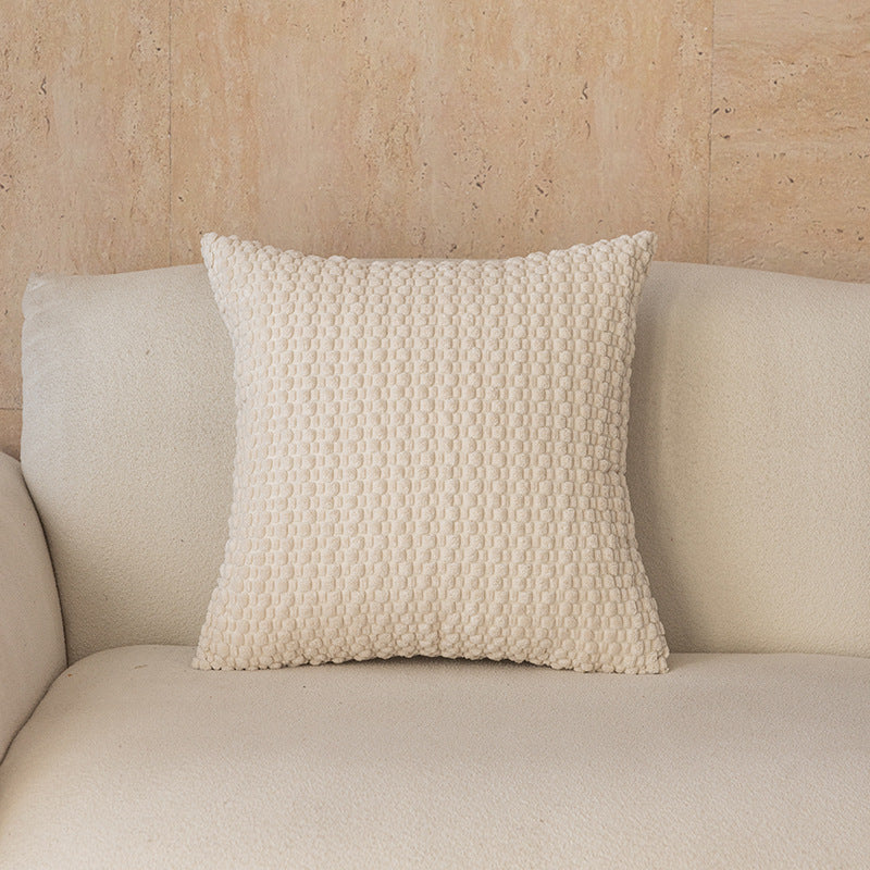 Plain Color Bubble Grain Pillowcase Hot Selling Pillow Cover for Bedroom Headboard Cushion And Living Room Sofa Pillow Cover
