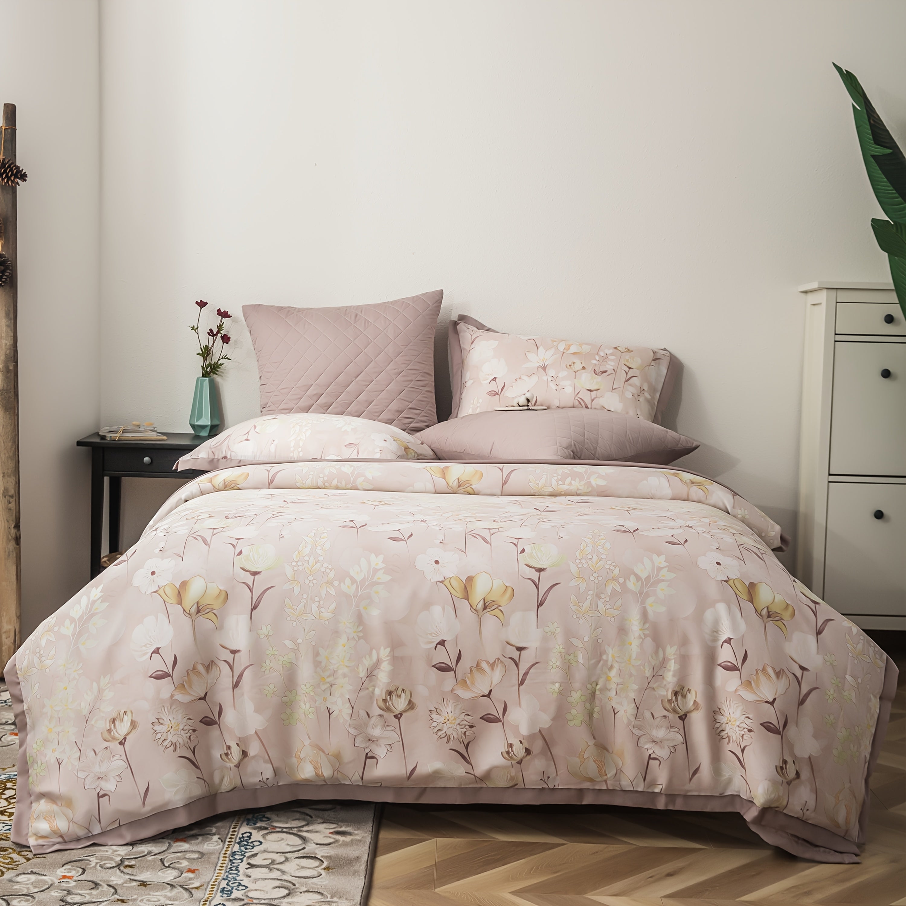 Luxury Lyocell Duvet Set Premium Lyocell Duvet Cover Set | 600-Thread-Count Cooling Bedding, Advanced Temperature-Regulating Fabric, Breathable Luxury Bedding, 7 Chic Colors for Stylish Comfort